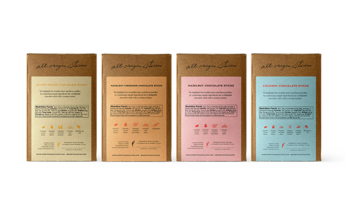 Chocolate Gift Bag Set- Variety of 4