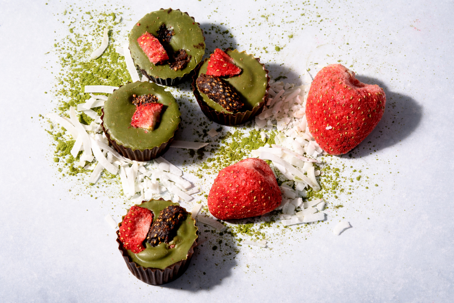 Matcha Strawberry - Mini Cups