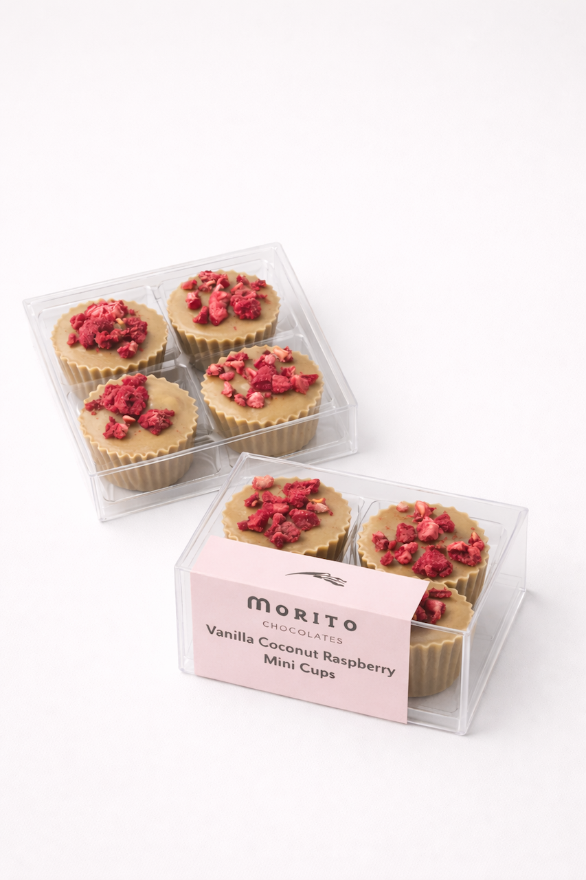 Vanilla Coconut Raspberry - Mini Cups