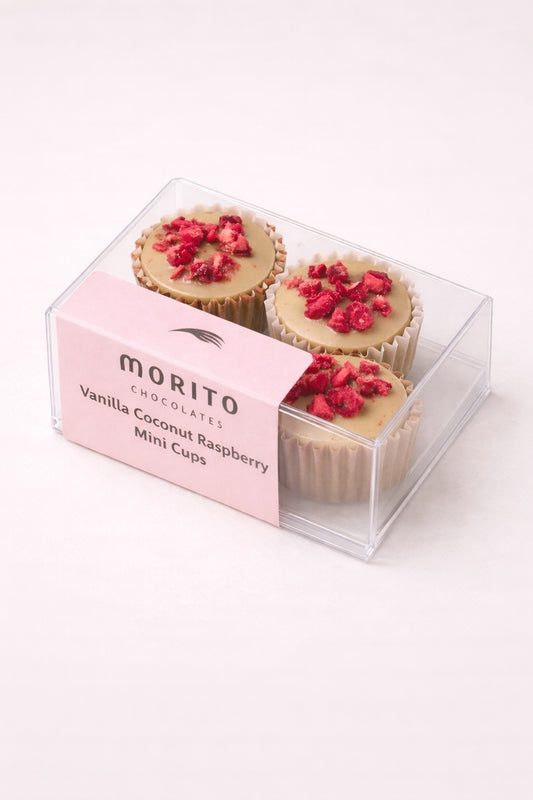 Vanilla Coconut Raspberry - Mini Cups