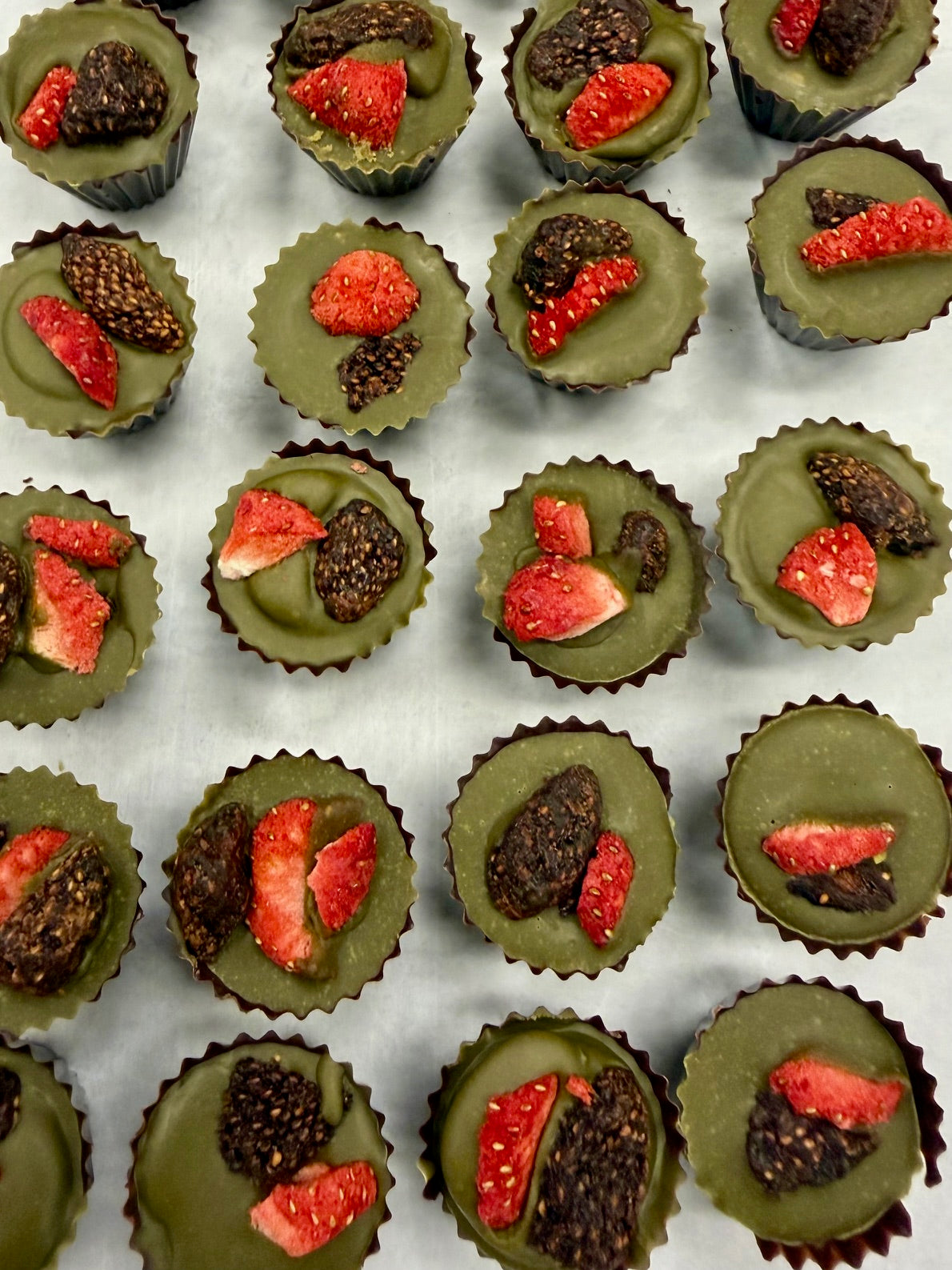 Matcha Strawberry - Mini Cups