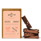 Our Hazelnut Cinnamon chocolate stick has a balanced, nutty, and fruity profile in combination with cinnamon and the beautiful hazelnut flavor. Made with 68% cacao, organic dark chocolate.  These Hazelnut Cinnamon chocolate sticks are organic, vegan, gluten-free and low in sugar. We use simple ingredients, and produce our chocolates in small batches without added preservatives.